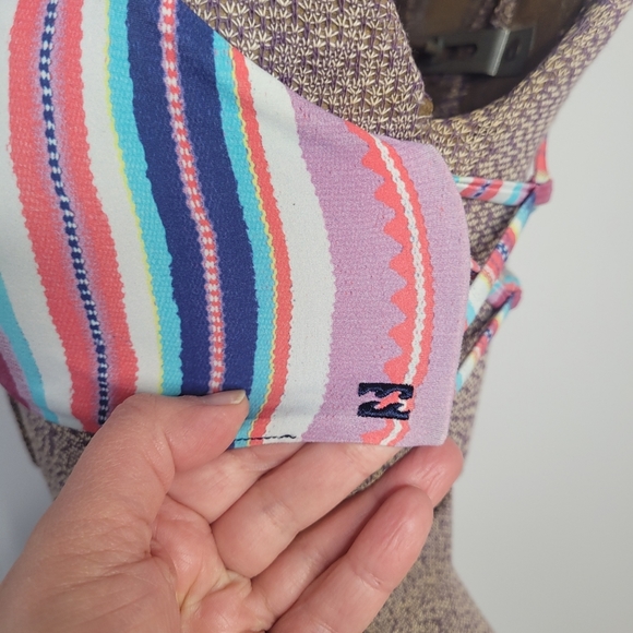 Colourful striped bikini top - Picture 3 of 7